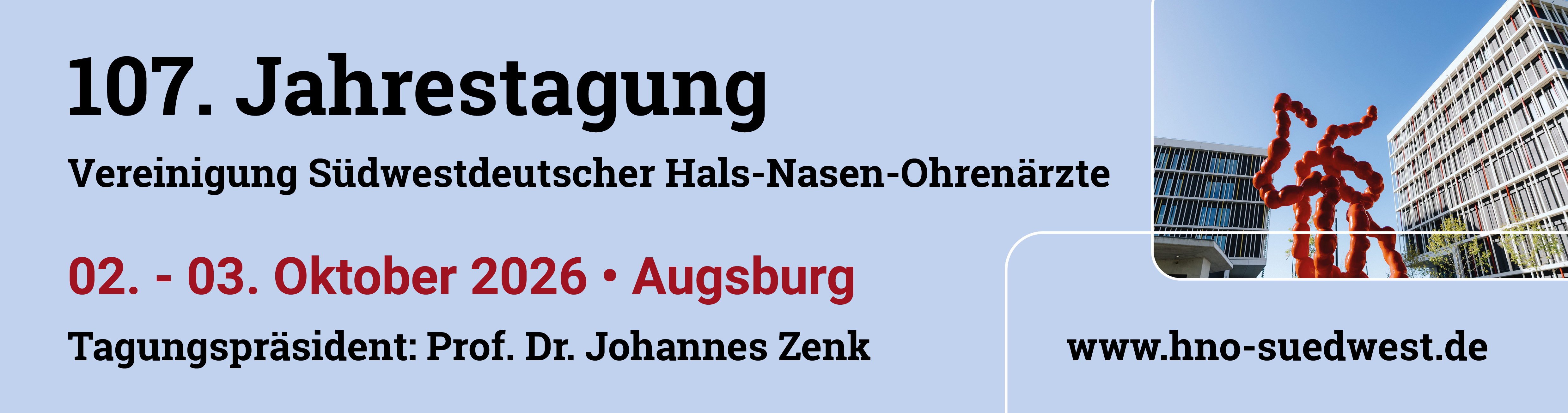 107. Jahrestagung – Vereinigung Südwestdeutscher Hals-Nasen-Ohrenärzte